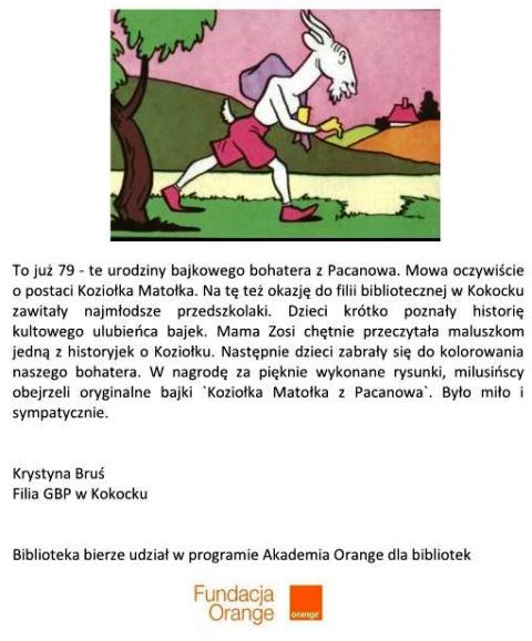 Urodziny Koziołka Matołka